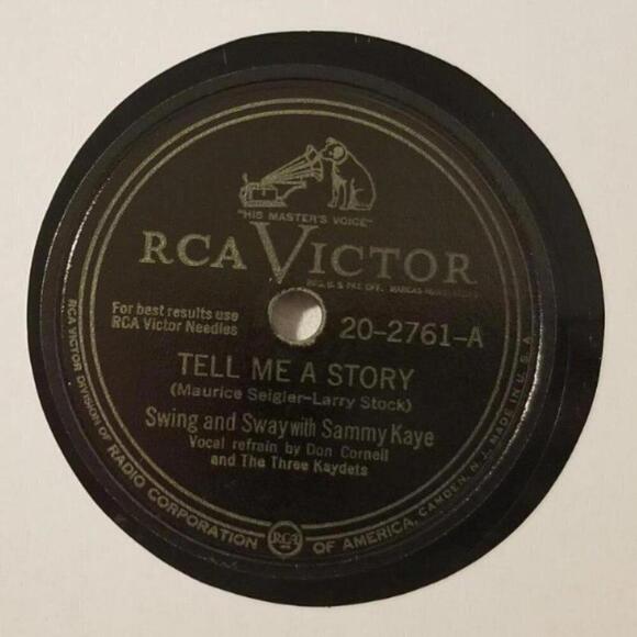3/$25 Sammy Kaye 78 RPM Tell Me a Story / I Wouldn’t Be Surprised RCA 20-2761 - Picture 3 of 5